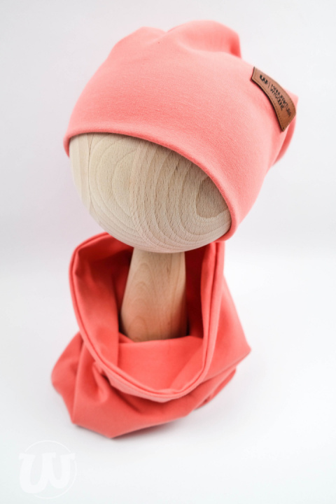 Zestaw: czapka "beanie" z kominem - różne kolory