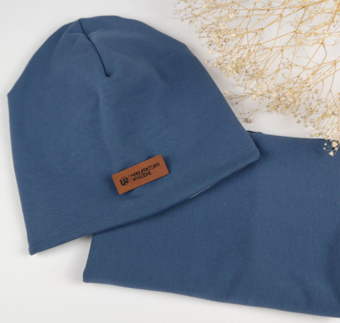 Zestaw: czapka "beanie" z kominem - różne kolory