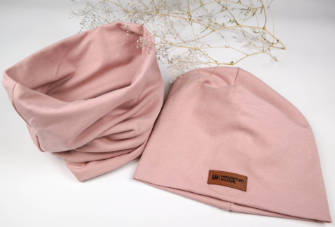Zestaw: czapka "beanie" z kominem - różne kolory