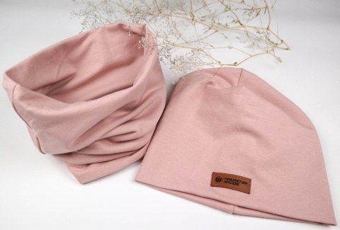 Czapka beanie z kominem lub chustą