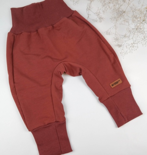 Spodnie baggy niemowlęce - bezuciskowe