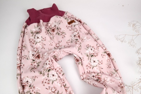 Spodnie softshell: Róże