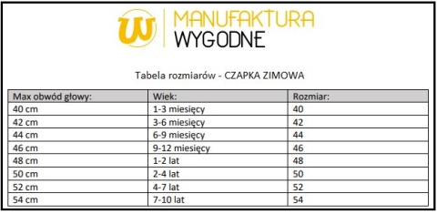 Zestaw zimowy z weluru rozmiar 54